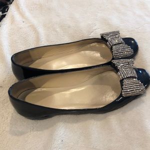 Kate Spade black ballet flats (used)